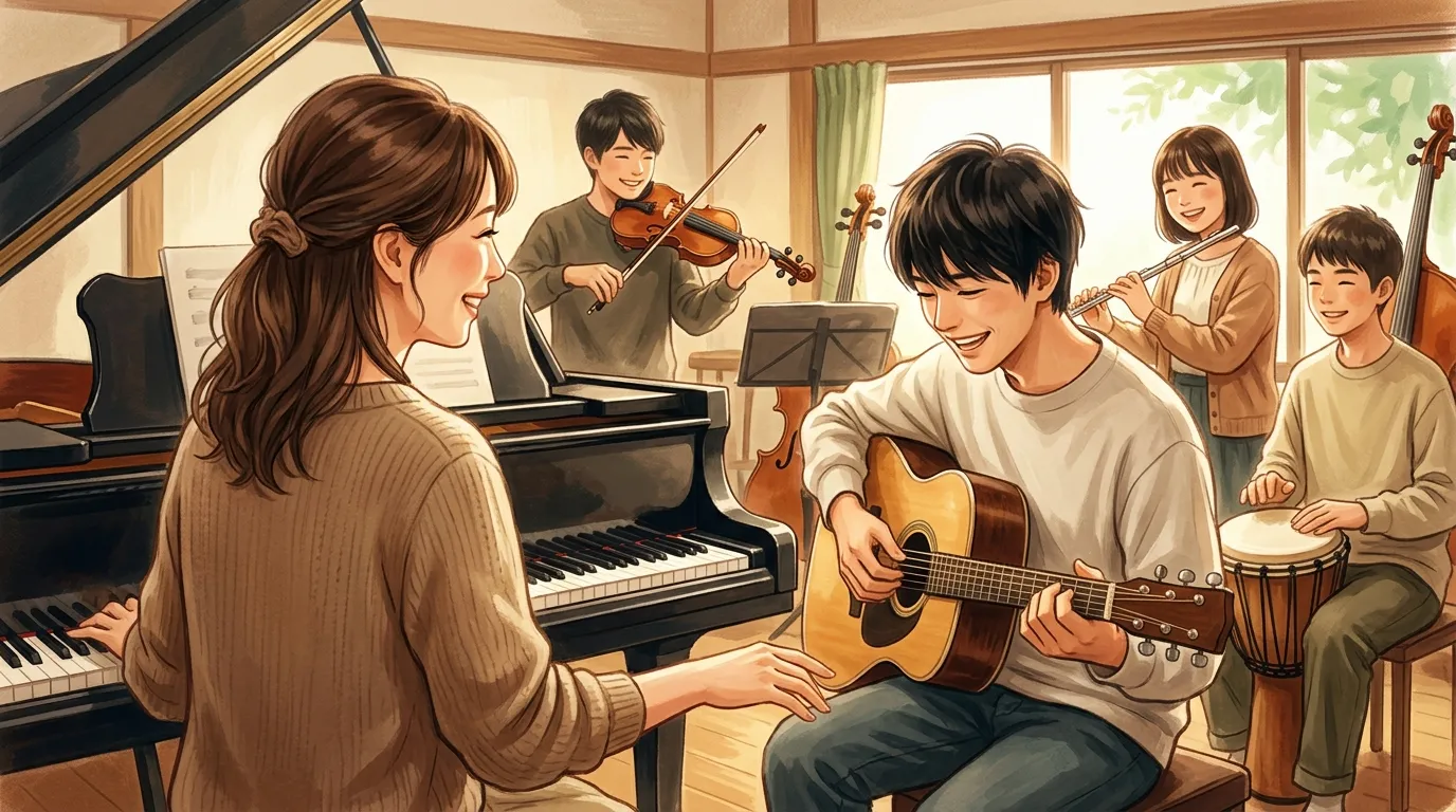 講師と生徒のレッスン風景